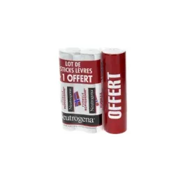 Neutrogena Stick Lèvres lot 2 +1 offert