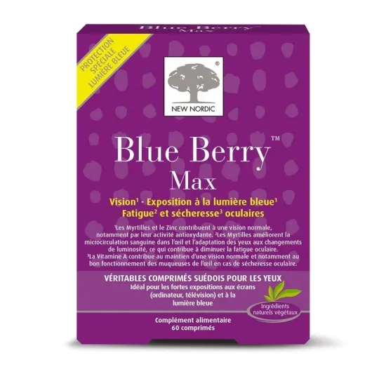 New Nordic Blue Berry Max 60 Comprimés New Nordic Blue Berry Max 60 Comprimés