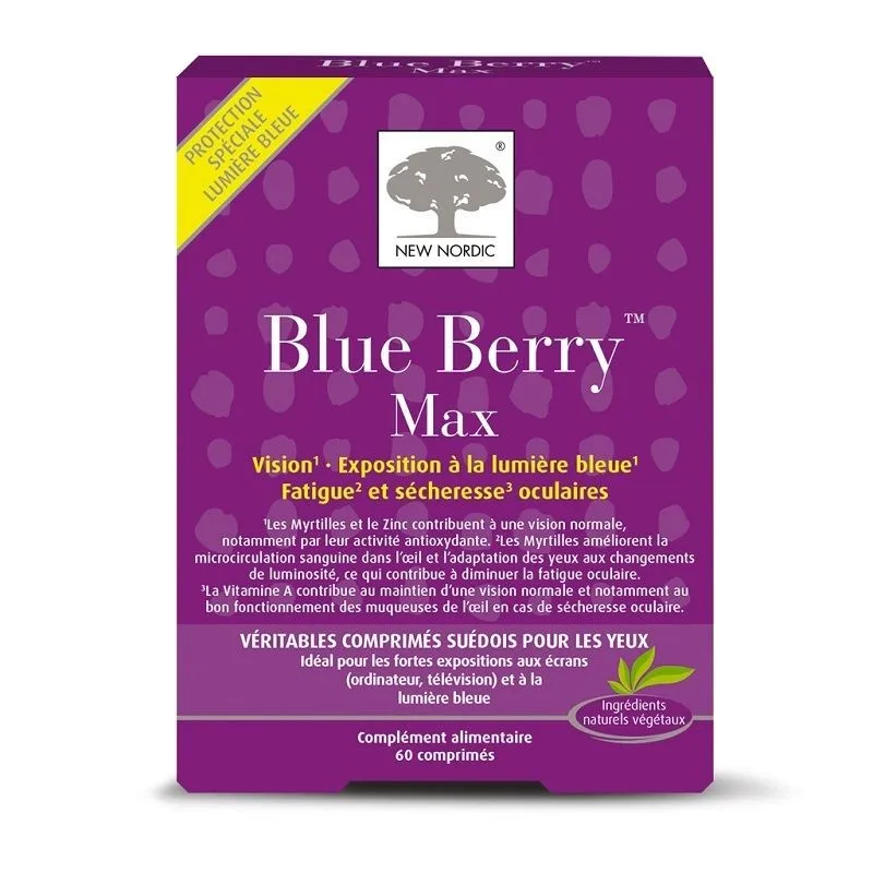 New Nordic Blue Berry Max 60 Comprimés New Nordic Blue Berry Max 60 Comprimés