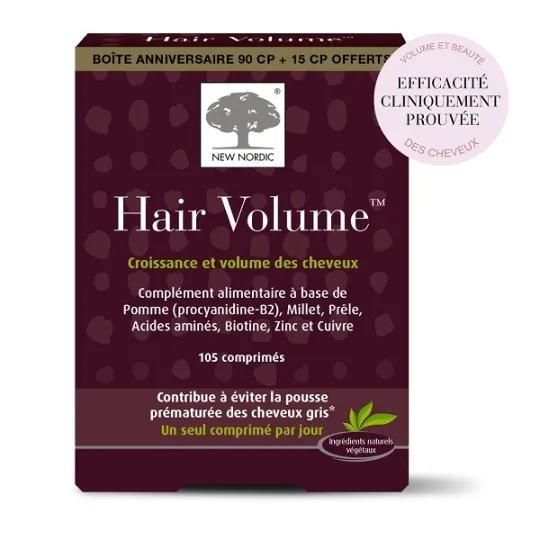 New Nordic Hair Volume 90 comprimés + 15 comprimés Offerts New Nordic Hair Volume 90 comprimés + 15 comprimés Offerts