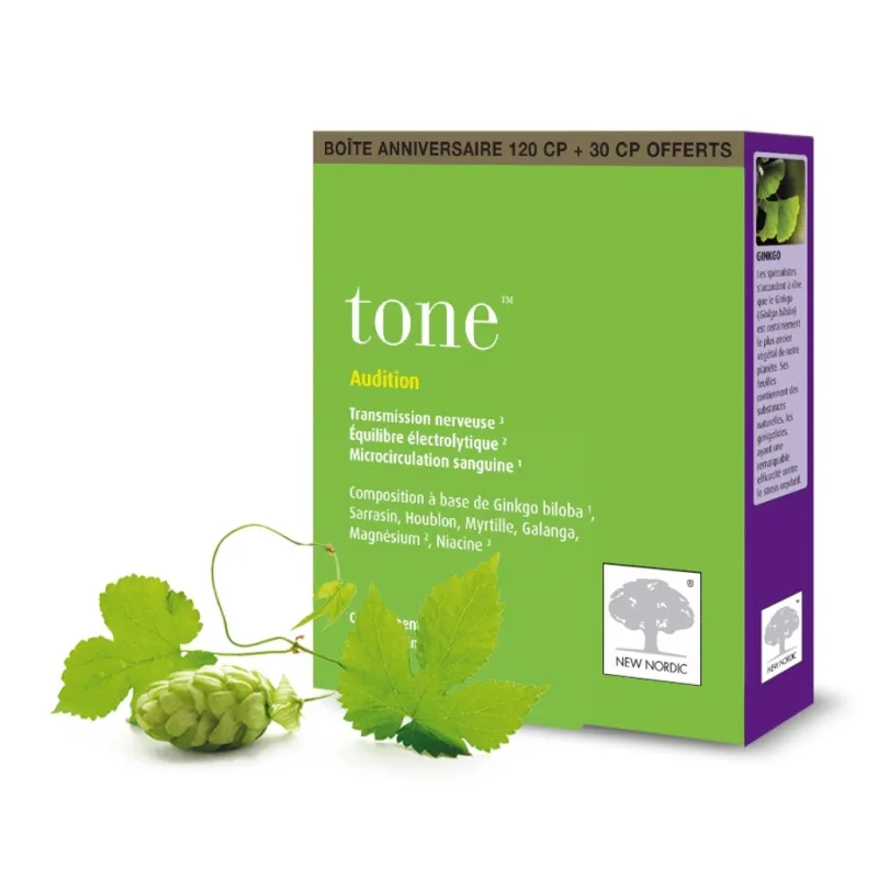 New Nordic Tone Audition 120 comprimés + 30 OFFERTS New Nordic Tone Audition 120 comprimés + 30 OFFERTS