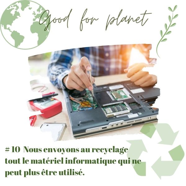 materiel info recyclé