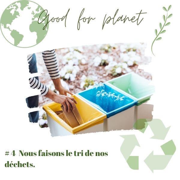 nous trions les déchets