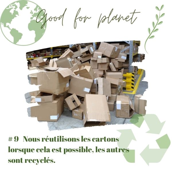 nous réutilisons les cartons